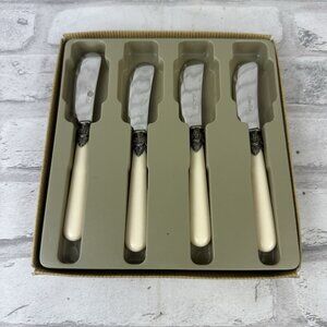 Inox Napoleon 4 Pc Set 18/10 Stainless Steel Butter/Cheese Spreaders Italy
